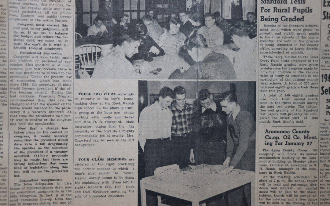 A Look Back at Homemaking Class